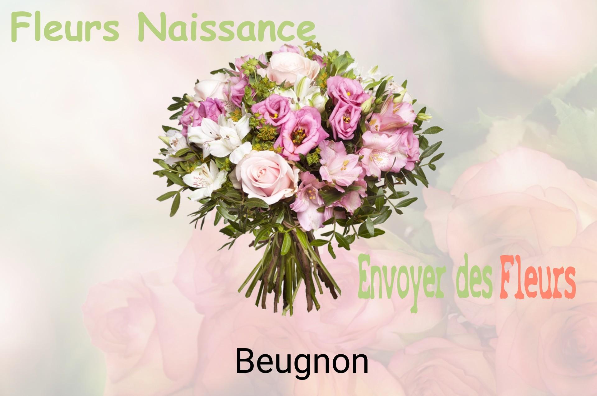 Bouquet de fleurs de naissance livré à Beugnon
